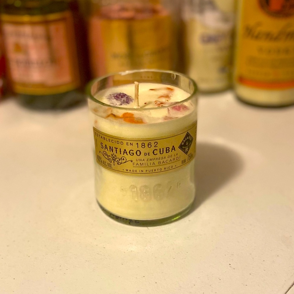 Rum Candle Bacardi Cuba imported